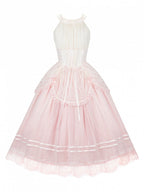 Pink Boned Basque Lolita Halter JSK Dress - With PUJI | CoyBunny