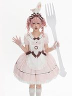 Alice in Wonderland Rabbit Ear KC and Necklace - Sheep Puff Atelier | CoyBunny