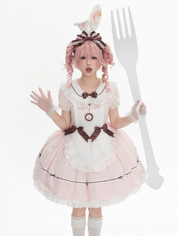 Alice in Wonderland Rabbit Ear KC and Necklace - Sheep Puff Atelier | CoyBunny