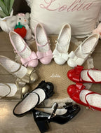 Golden Sweet Lolita Mary Janes - 5cm Heeled Bow Shoes | CoyBunny