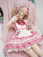 Strawberry Cake Mini Hat, Sweet Pink Design - Sakurahime | CoyBunny