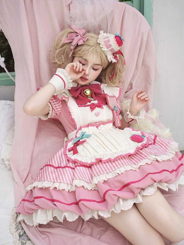 Strawberry Cake Mini Hat, Sweet Pink Design - Sakurahime | CoyBunny
