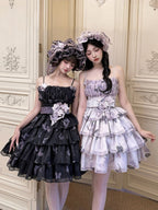 Violet Sweetheart Floral Stitched Layered JSK Gown - Yimu Walnut | CoyBunny