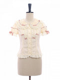 Beige Peter Pan Collar Blouse with Bow & Detachable Sleeves, Sweet Lolita - Alice Girl | CoyBunny