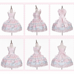 Pink & Blue Sweet Candy-themed Lolita JSK Dress - Meng Fu Zi | CoyBunny