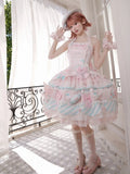 Pink & Blue Sweet Candy-themed Lolita JSK Dress - Meng Fu Zi | CoyBunny