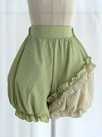 Green Ruffled Sweet Lolita Fluffy OP Dress Full Set | CoyBunny