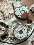 Mint Green Chocolate Donut Design Lolita Handbag - Sheep Puff Bag | CoyBunny
