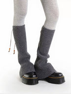 Knit Bow Bead Leg Warmers - ModaSwings | CoyBunny