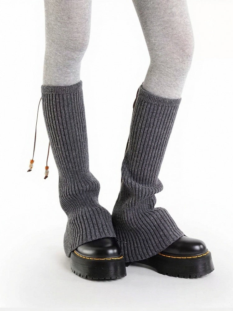 Knit Bow Bead Leg Warmers - ModaSwings | CoyBunny