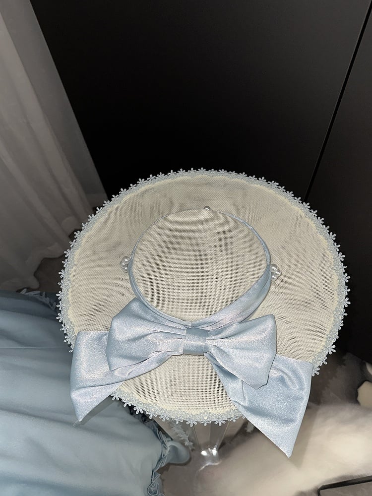 Light Blue Satin Basque Waist Under Bust Elegant Lolita JSK - Alice in Wonderland Lolita | CoyBunny