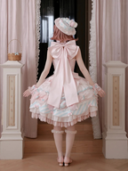 Pink & Blue Sweet Candy-themed Lolita JSK Dress - Meng Fu Zi | CoyBunny