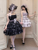 Violet Sweetheart Floral Stitched Layered JSK Gown - Yimu Walnut | CoyBunny