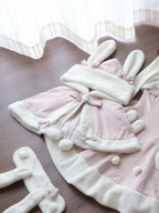 Pink Bunny Ears Hooded Cape | CoyBunny