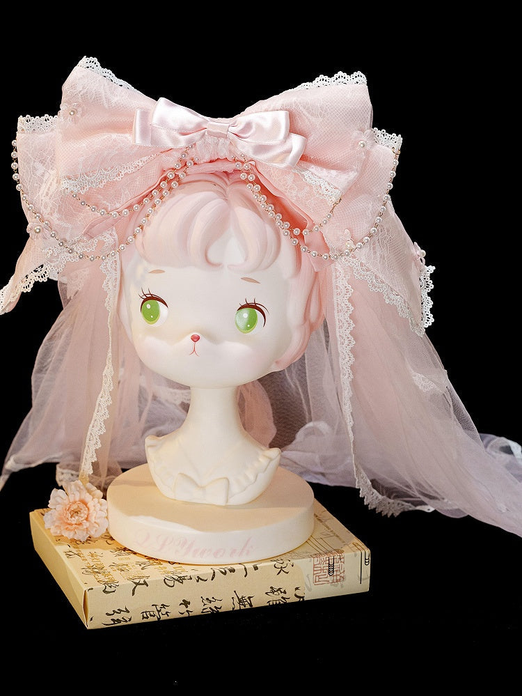 Pink Big Bow KC with Veil - Dream Magic Box | CoyBunny