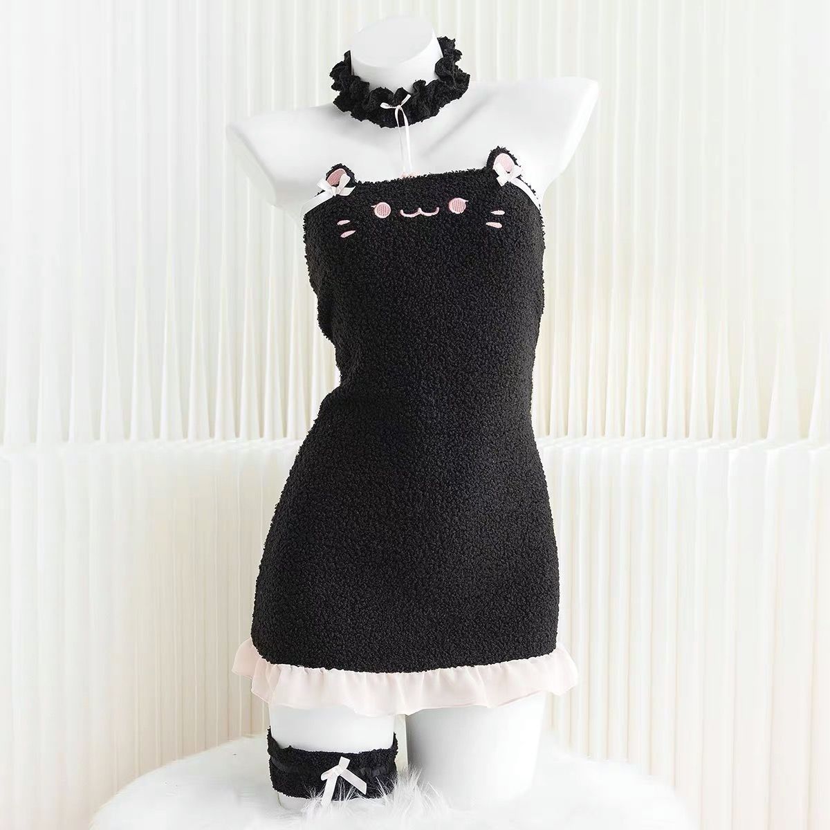 Bunny Kitty Print Kawaii Strapless Bodycon Sweet Lolita Dress | CoyBunny