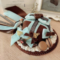 Sweet Lolita Chocolate with Bowknot Details Lace Trim Mini Hat | CoyBunny