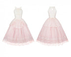 Pink Classic Gradient Lolita JSK Dress with Hairband and Clip - With PUJI | CoyBunny