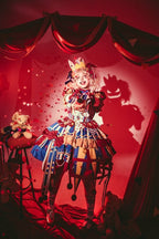 Red and blue bunny circus Sweet Lolita JSK dress ¨C circus-inspired design
