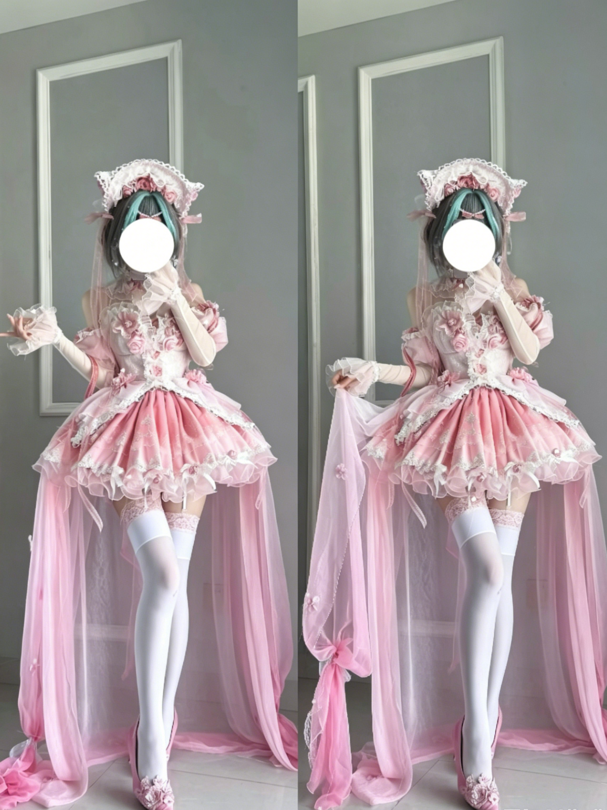 Cheshire Cat Kawaii Pink Cosplay Lolita Dress - Zhuazhua Box | CoyBunny