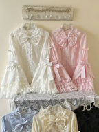 Plus Size Lolita Bell Sleeve Blouse in Multiple Colors by Versatile girl | CoyBunny