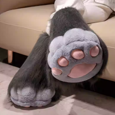 Kawaii Cat Paw Gloves - Cosplay Fingerless Mittens with Plush Toe Beans | CoyBunny